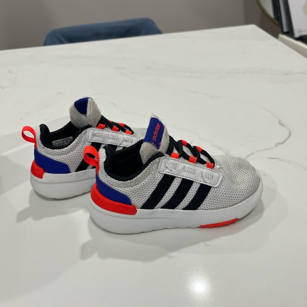 Adidas Kids' Gray and Blue Sneakers